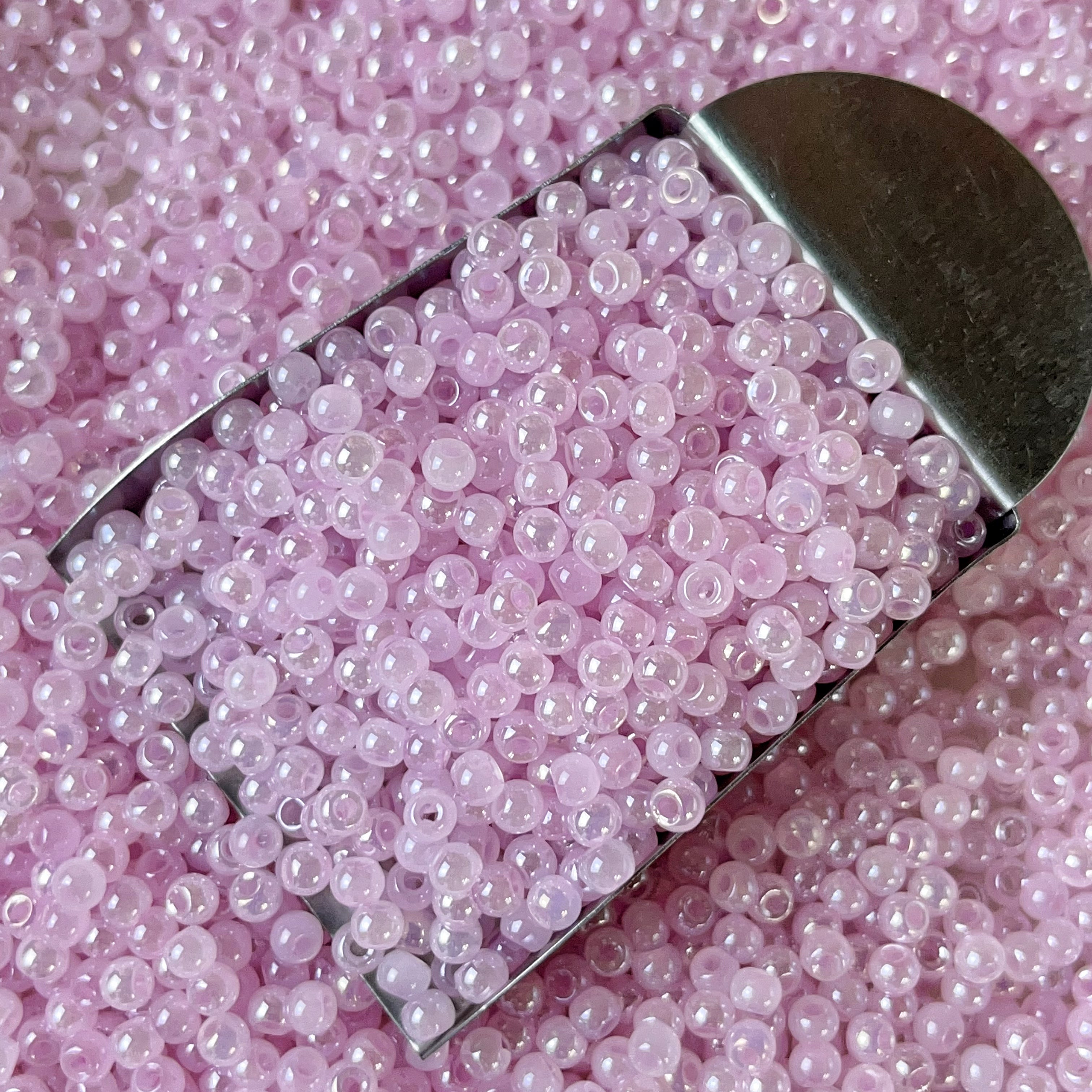 Premium Pastel Rainbow Glass Seed Beads - 4mm (Size 6/0)