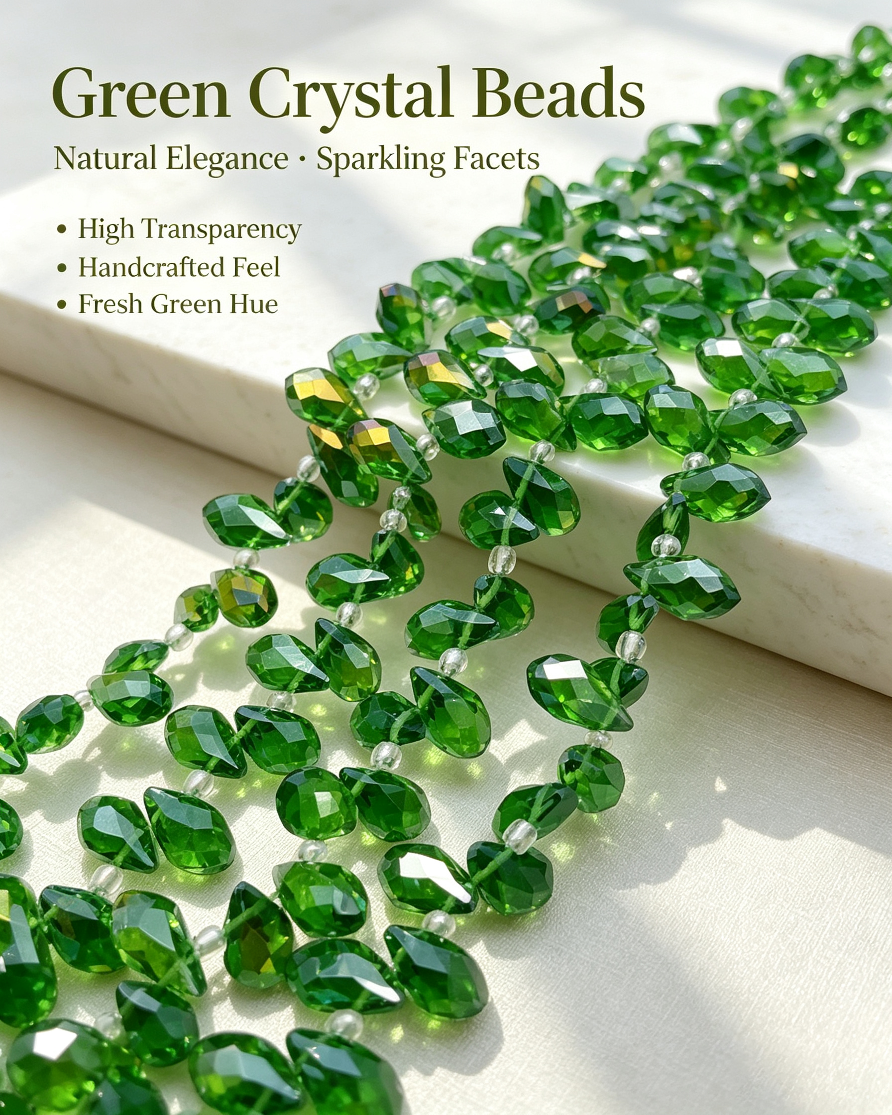 6x12mm Crystal Teardrop Glass Beads