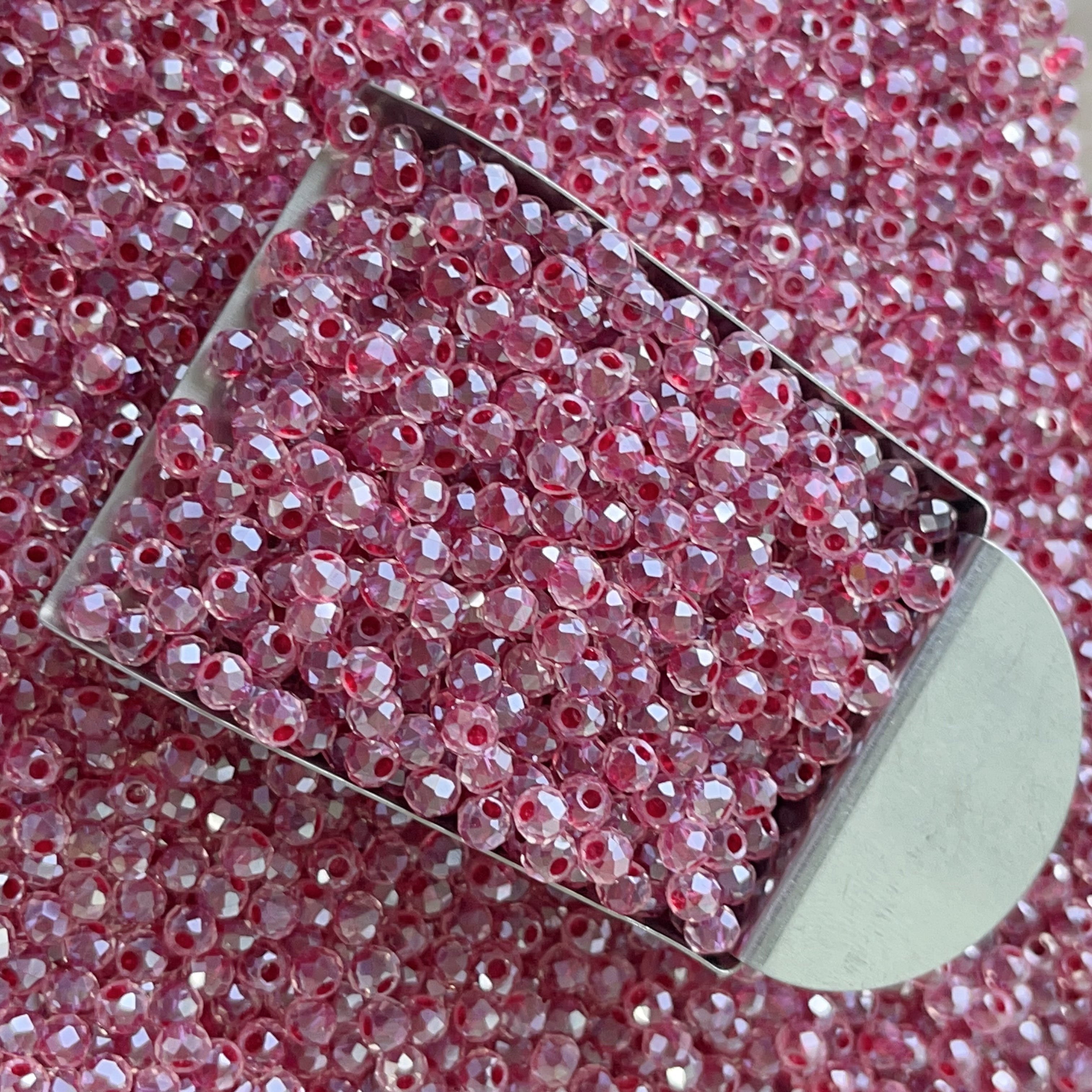 4mm Faceted Glass Beads for Jewelry Making | Loose Seed Beads Craft Supplies for DIY Bracelets, Necklaces &amp; Bead Weaving
