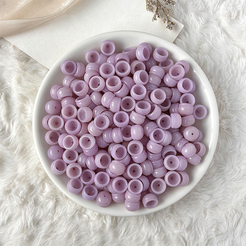 Natural Bodhi Root Beads for Jewelry Making, 13mm Pastel Pastel Bowl-Shaped Spacer Beads