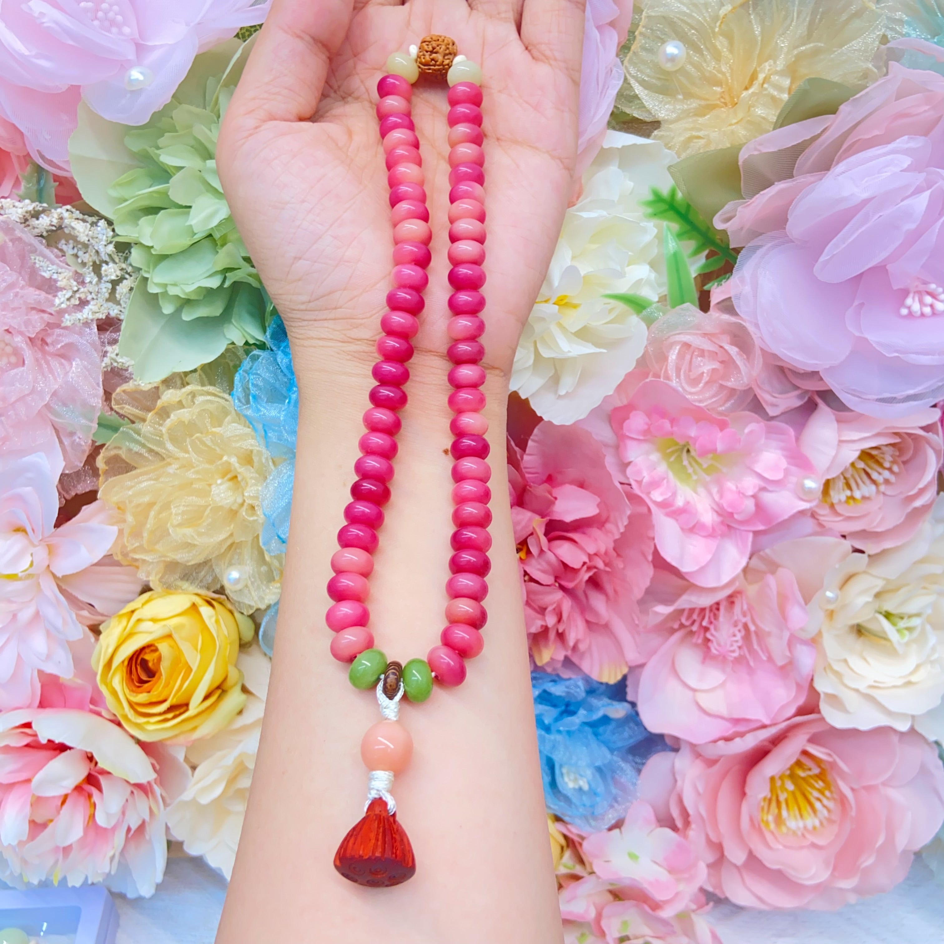 52pcs Mala Bodhi Bead Bracelet