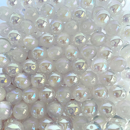 【New】16mm Electroplated Resin Beads