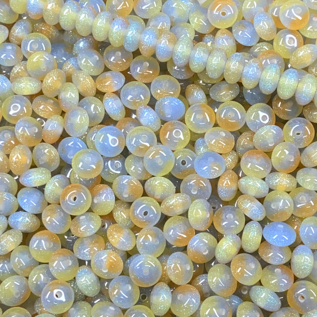 【New】8*10mm Shinny Resin Beads
