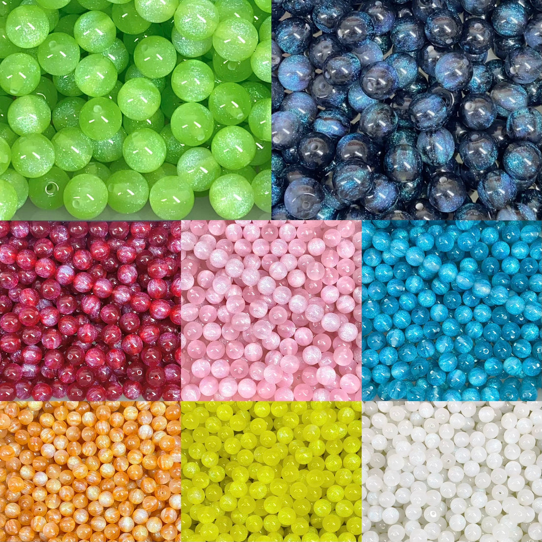 【New】12mm Resin Beads