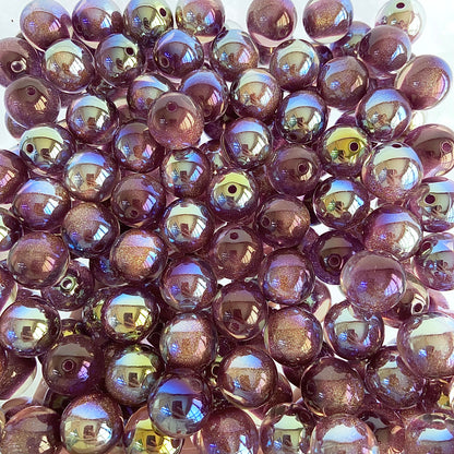 【New】16mm Electroplated Resin Beads