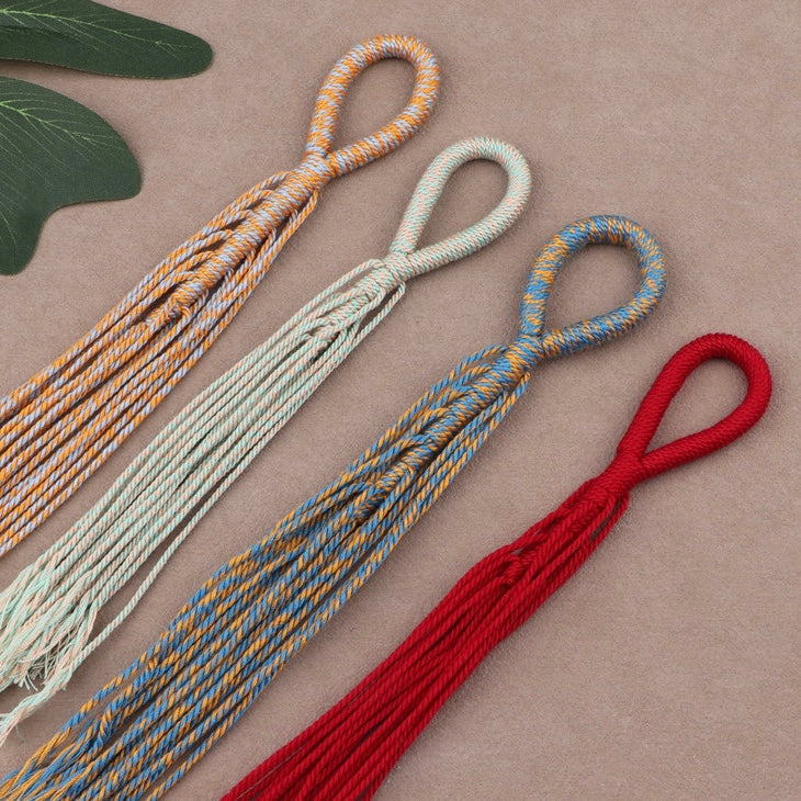 【New】Grape String Handle Rope Keychain