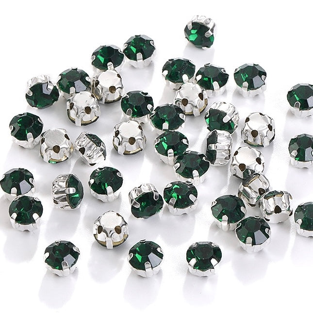 8mm Four-Pointed Claw Rhinestone