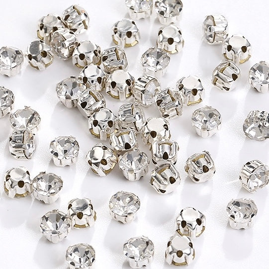 8mm Four-Pointed Claw Rhinestone