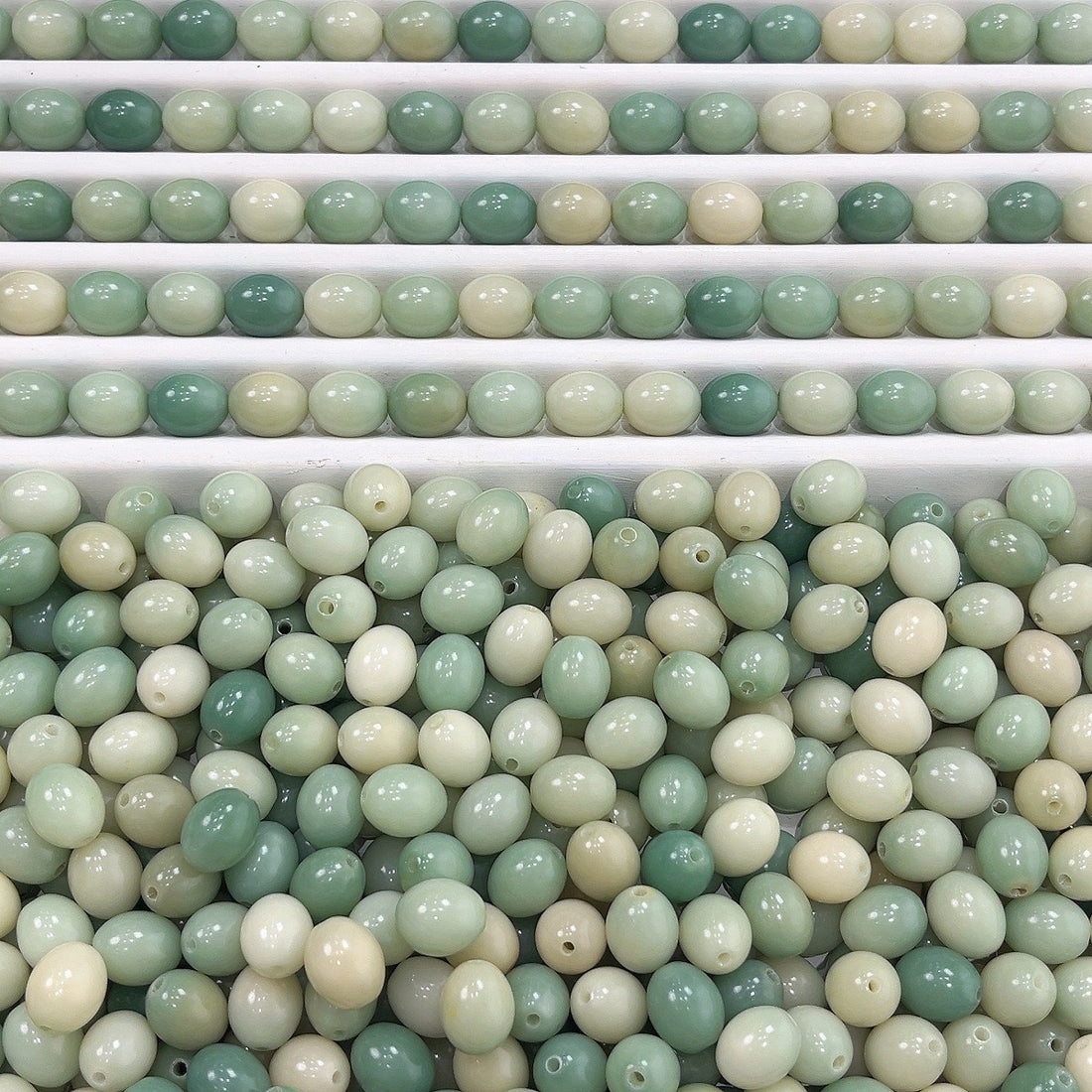 【New】12mm Egg Shape Bodhi Bead