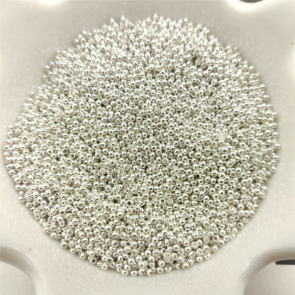 【NEW】3.2mm Silver &amp; Gold Round Spacer Beads