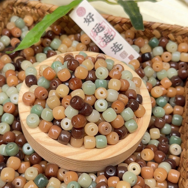 【New】7*8mm Barrel Shape Bodhi Beads