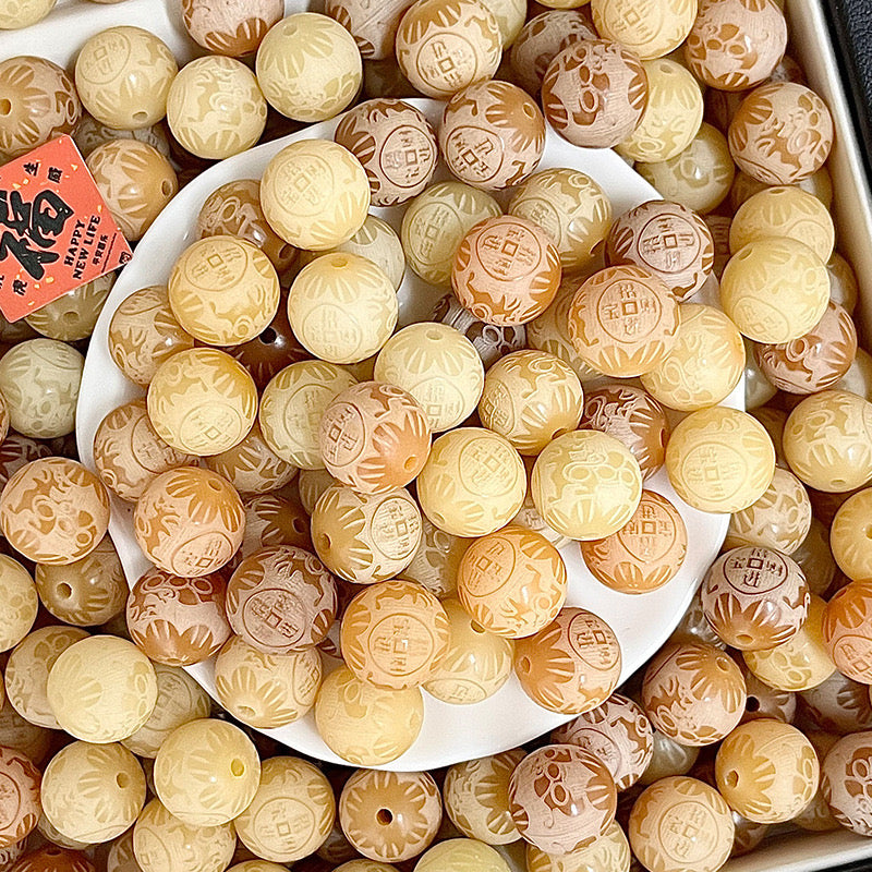 【New】11-12mm Pixiu Bodhi Carving Bead