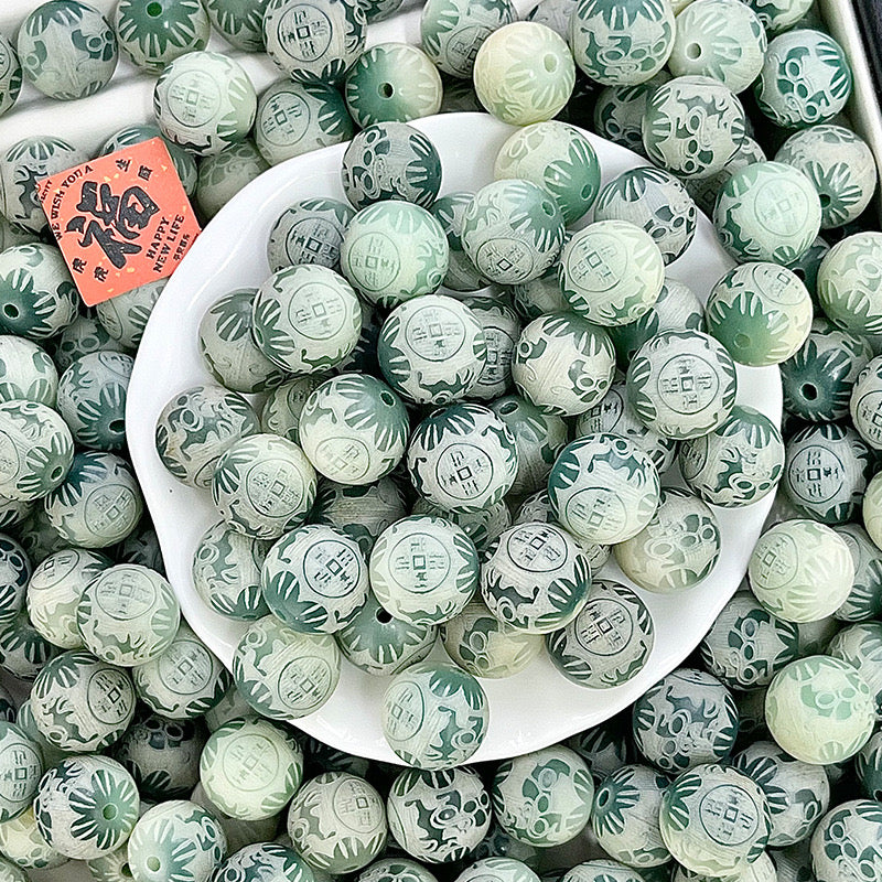 【New】11-12mm Pixiu Bodhi Carving Bead