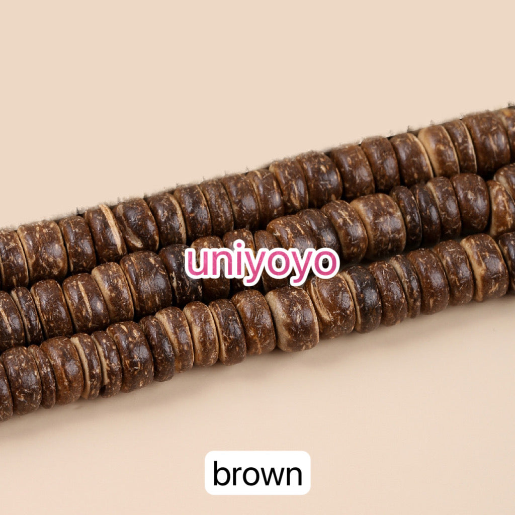 【New】Natural Coconut Spacer Beads