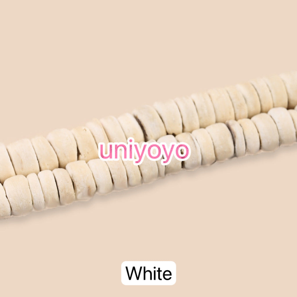【New】Natural Coconut Spacer Beads