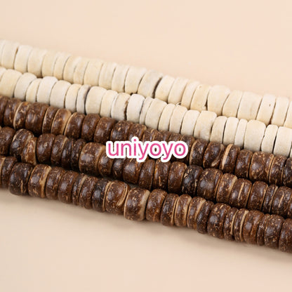 【New】Natural Coconut Spacer Beads
