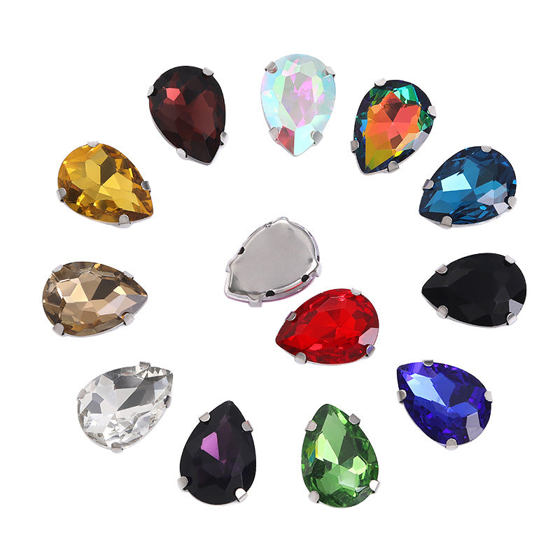 7*10mm Claw Teardrop Claw Rhinestone