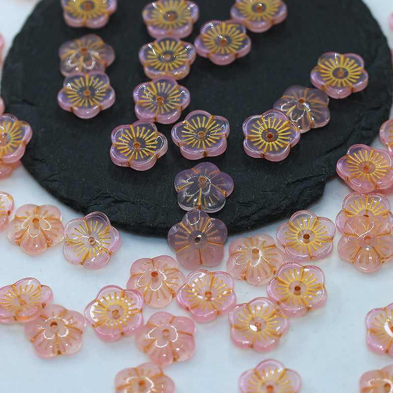 【New】Cherry Blossom-Vintage  Glass Beads
