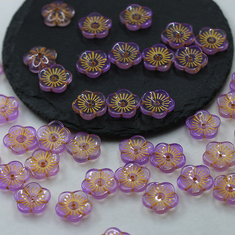 【New】Cherry Blossom-Vintage  Glass Beads