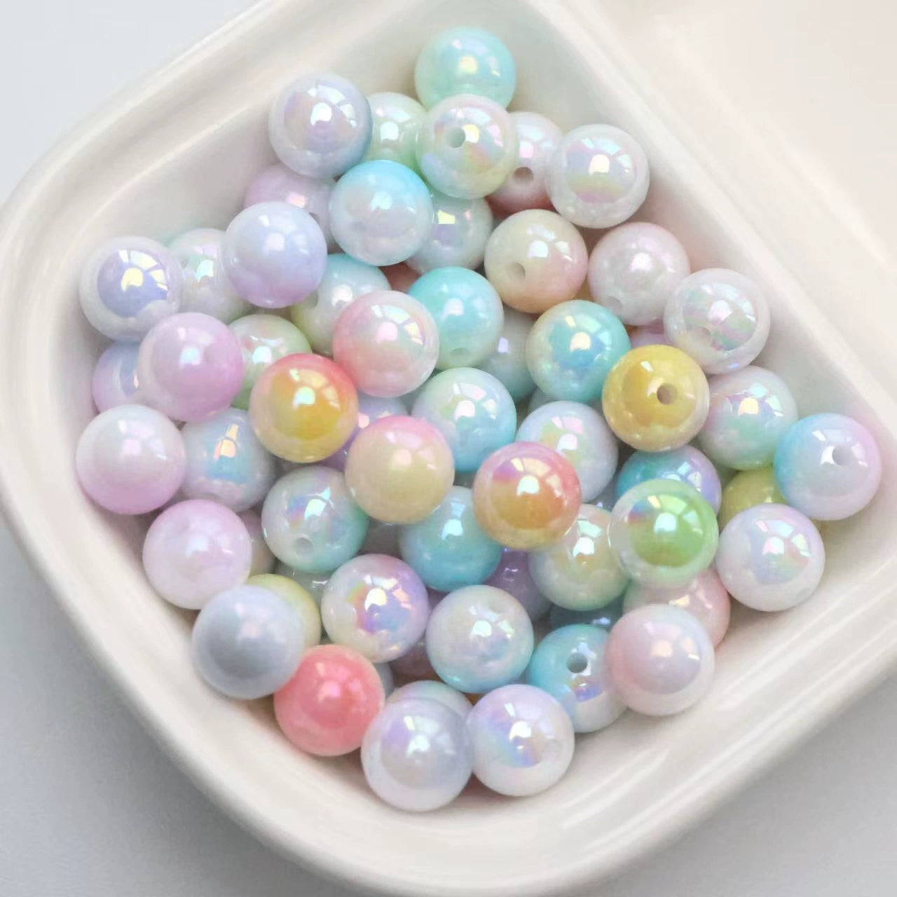 【New】Aurora Iridescent Gradient Acrylic Beads