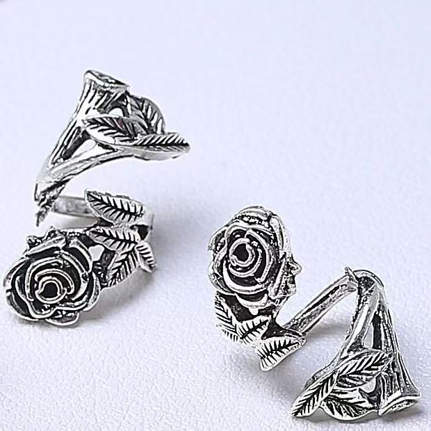 【New】21*11mm Rose Ring Spacer Jewelry Accessories