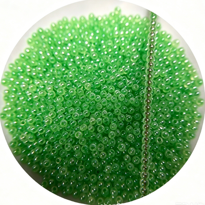 2mm Premium Faux Jade Glass Seed Beads