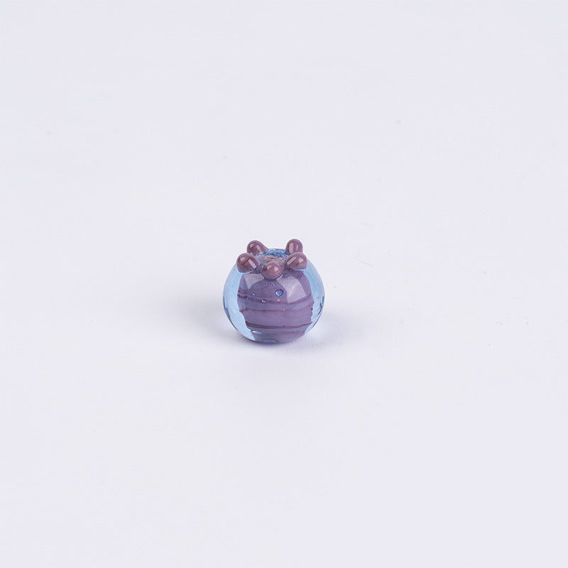 Handmade Lampwork Blueberry Glass Beads