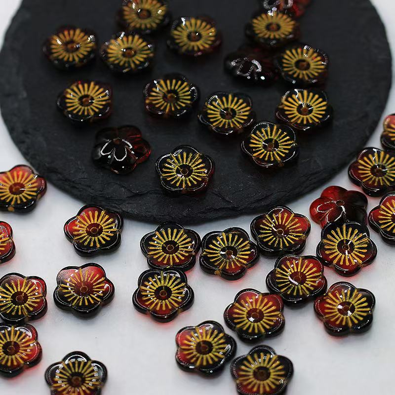 【New】Cherry Blossom-Vintage  Glass Beads