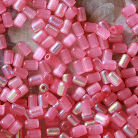 4*6mm Cat Eye Cylinder Glass Seed Beads