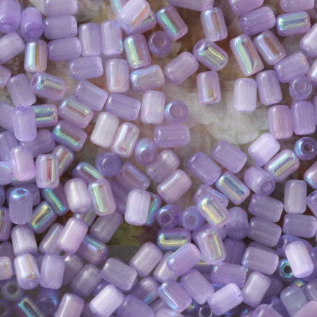 4*6mm Cat Eye Cylinder Glass Seed Beads