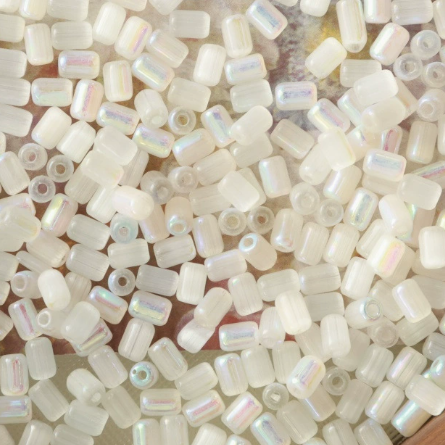 4*6mm Cat Eye Cylinder Glass Seed Beads